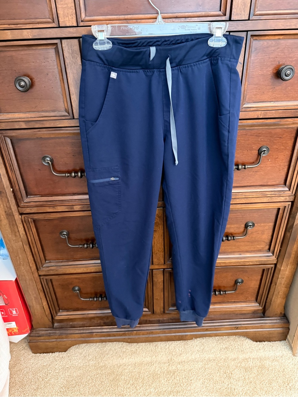 Figs Navy Drawstring Jogger Scrub Pants